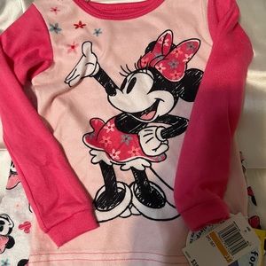 CUTE, CUDDLY & READY FOR BED MINNIE MOUSE PAJAMAS size 3T